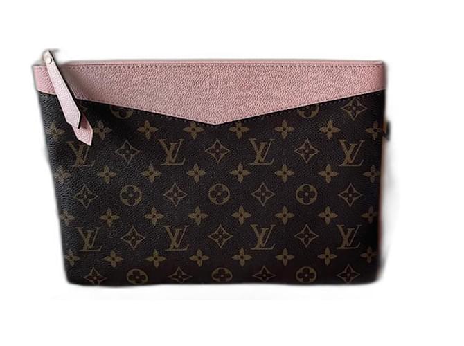 Louis Vuitton Damier Ebene Daily Pouch - Brown Clutches, Handbags