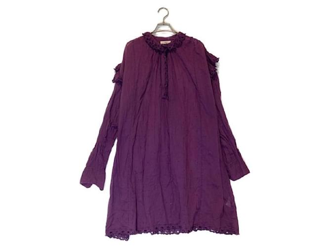 Isabel Marant Etoile ****Robe violette à manches longues ISABEL MARANT Coton  ref.971191