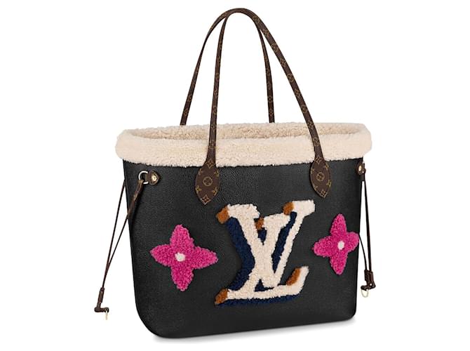 Louis Vuitton LV Neverfull new Teddy Black Leather ref.971193