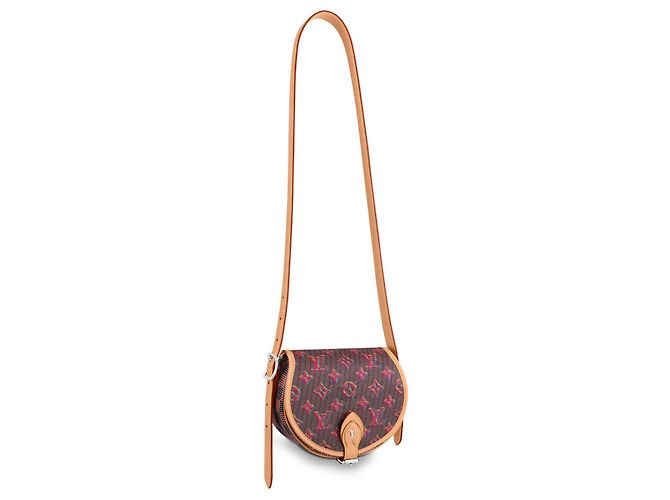 Bolsa Louis Vuitton Tambourin Rosa de tecido