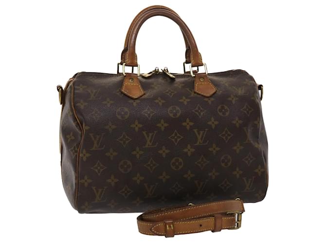 Louis Vuitton Monogram Speedy Bandouliere 30 Hand Bag 2way M41112 LV Auth 46219 Cloth  ref.971259