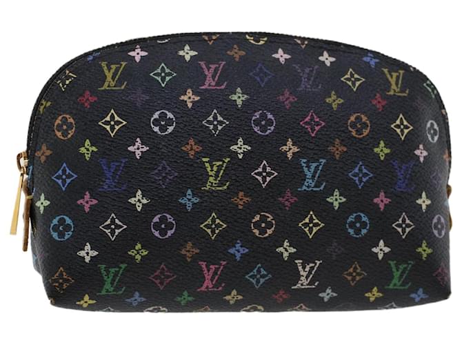 Louis Vuitton Black Multicolor Monogram Canvas Pochette