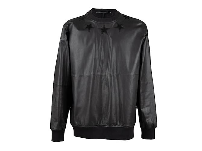 Givenchy Sweatshirt with Embroidered Stars Black  ref.971425