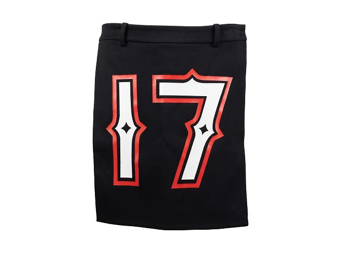 GIVENCHY 17 Stampa Kilt Nero 