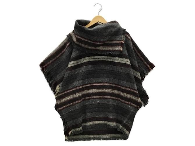 ****ISABEL MARANT ETOILE Gray X Red Striped Pullover Grey Synthetic Wool  ref.971471