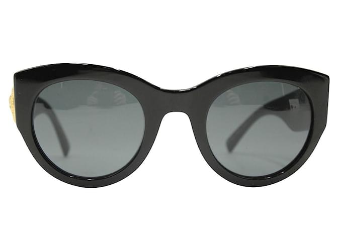 Versace Black Tribute Sunglasses Acetate Cellulose fibre ref.971560 Joli Closet