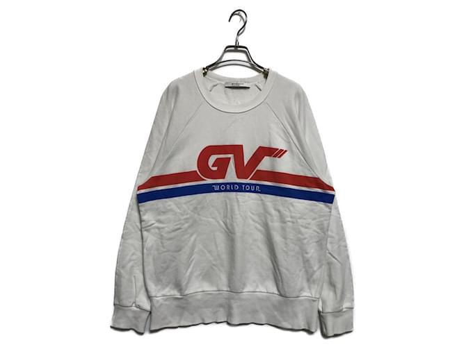 Givenchy Sweaters White Blue Cotton  ref.971624
