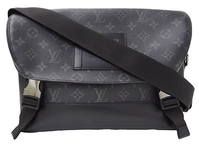 Viajante do Louis Vuitton Messenger Azul marinho Lona  ref.971654