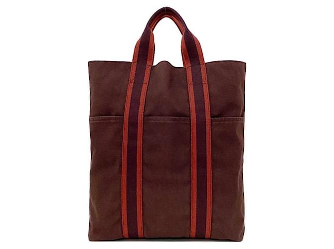 Hermès Tote bag Brown Cotton  ref.971769