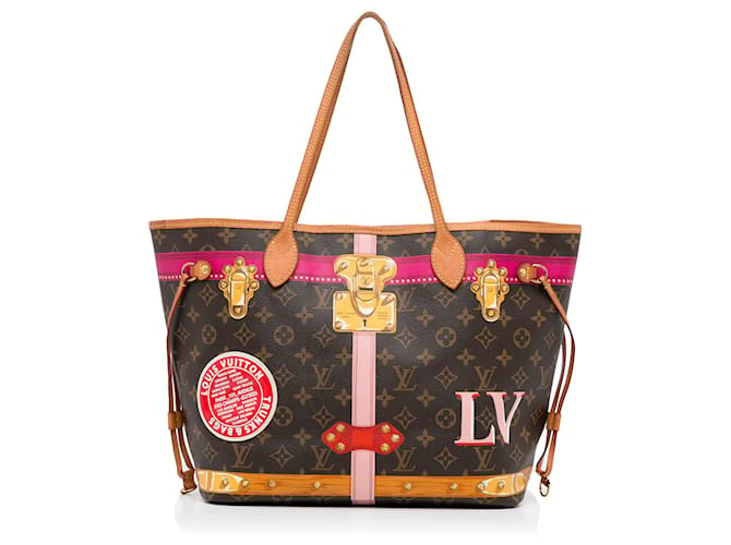 Louis Vuitton Brown Monogram Summer Trunks Neverfull MM Leather Cloth  ref.971923 - Joli Closet