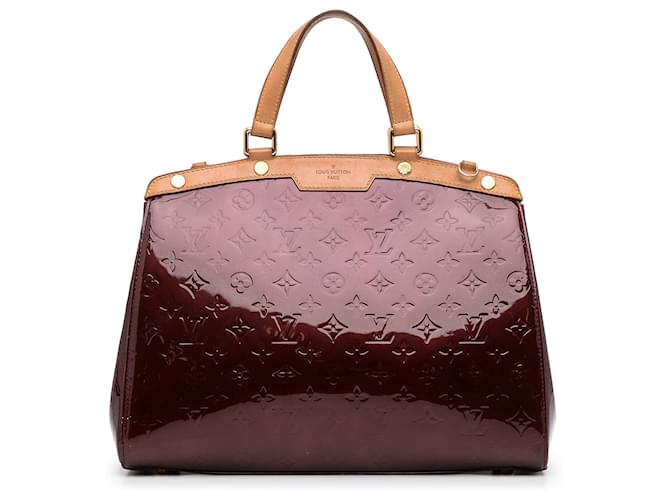 Louis Vuitton Purple Monogram Vernis Brea MM Leather Patent