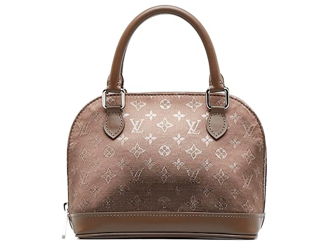 Louis Vuitton Brown Monogram Alma PM with Strap Leather Cloth ref