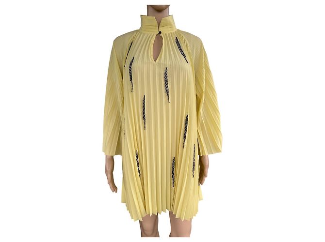 Vestido Christine Plissé Amarelo Day Birger & Mikkelsen