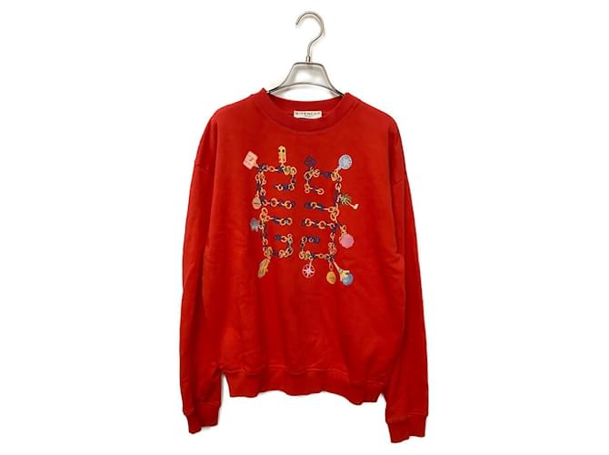 Givenchy Pullover Rot Baumwolle  ref.971966