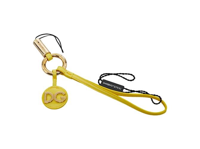 Dolce & Gabbana Leather Wristlet Strap Yellow Pony-style calfskin  ref.972029