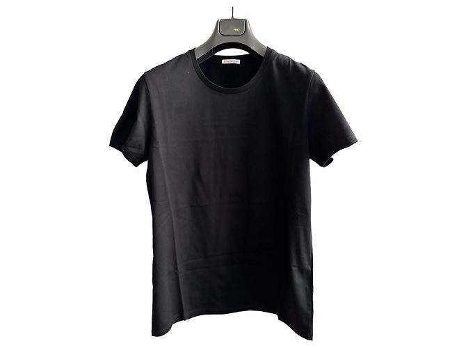 Moncler Tshirt en jersey de coton noir XL