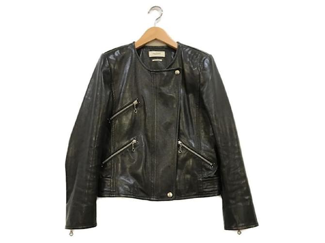 ****ISABEL MARANT ETOILE Black Leather Jacket  ref.972064