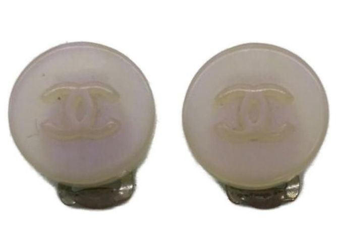 *** Boucles d'oreilles rondes marque coco CHANEL Rose