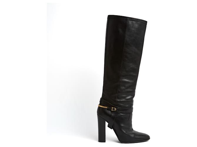 Céline Minimal High Black EU40 Leather  ref.972098