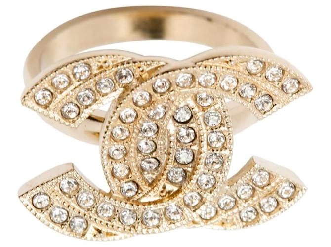 Chanel Ringe Golden Metall  ref.972105