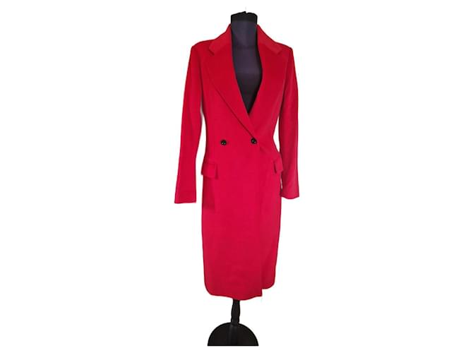 Abrigo de lana rojo Reiss Roja  ref.1000039
