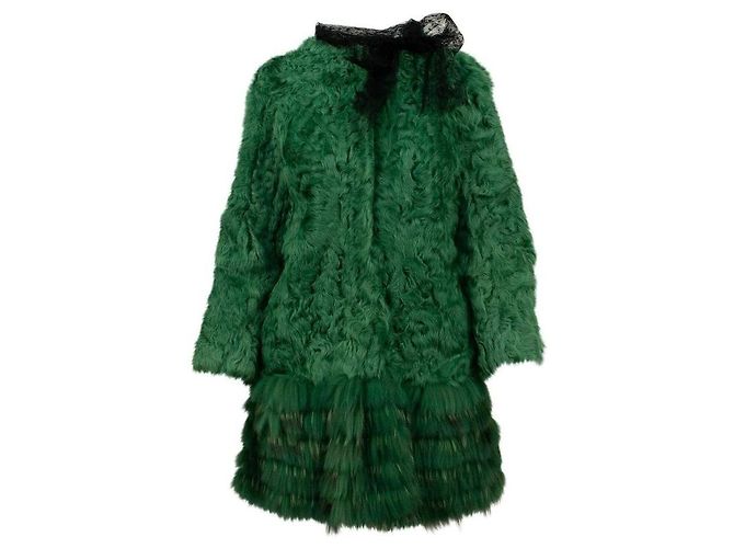 Red Valentino Pelliccia verde Valentino