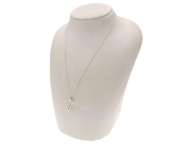 Tiffany & Co. | Jewelry | Tiffany Co Concave 925 Silver Cross Pendant  Necklace 625 Read | Poshmark