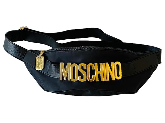 Moschino Banana bag Black Golden Cloth  ref.1000245