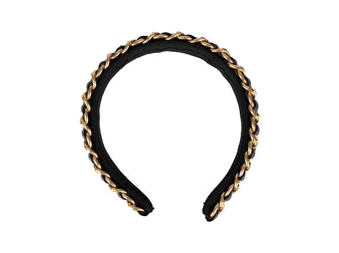 Autre Marque Colección Privée Diadema De Cadena En Capas Negro