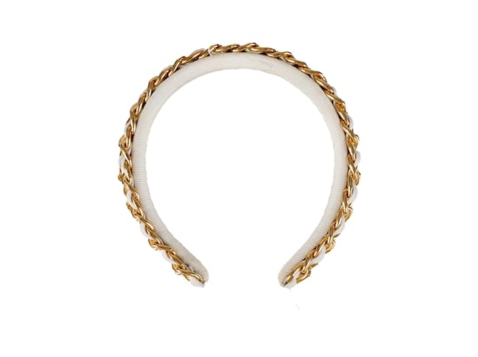 Autre Marque Collection Privée Layered Chain Hairband White  ref.1000507