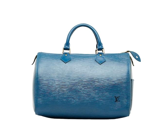Louis Vuitton Blue Epi Leather Speedy 30