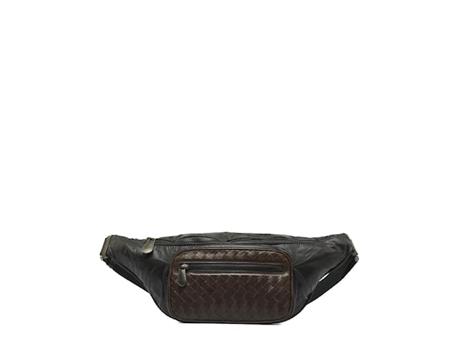 Bottega Veneta Intrecciato Leather Belt Bag 222310 Brown  ref.1000828