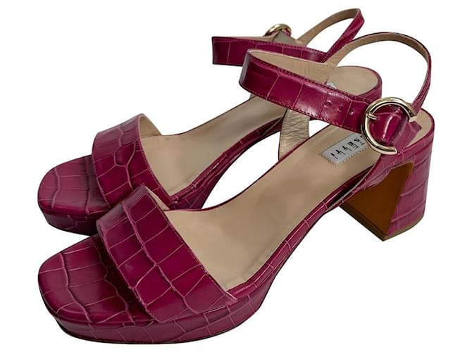 Fratelli Rosseti Sandals Purple Leather  ref.1000881