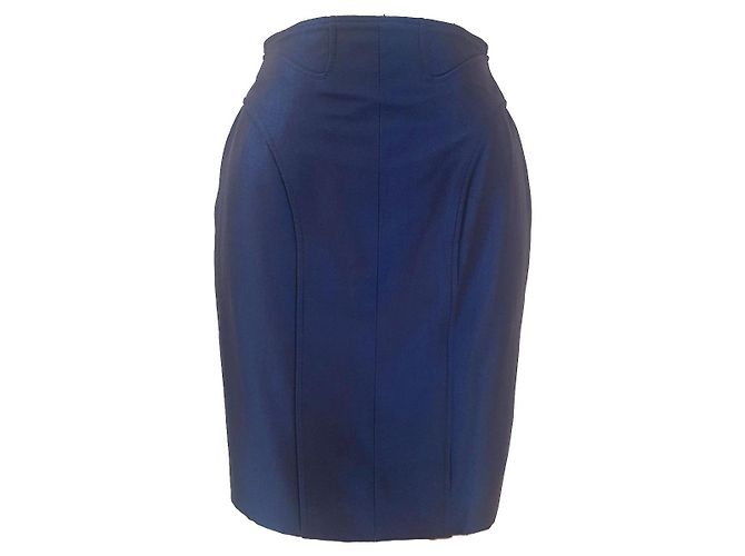 Gonna blu Thierry Mugler