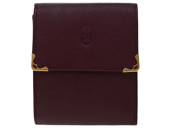 Cartier Must de Cartier Bordeaux Leder  ref.1001136