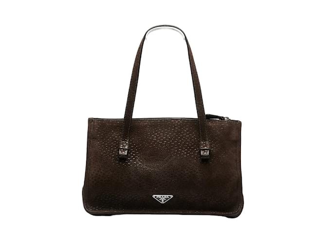 Prada Peccary Leather Handbag Brown  ref.1001212