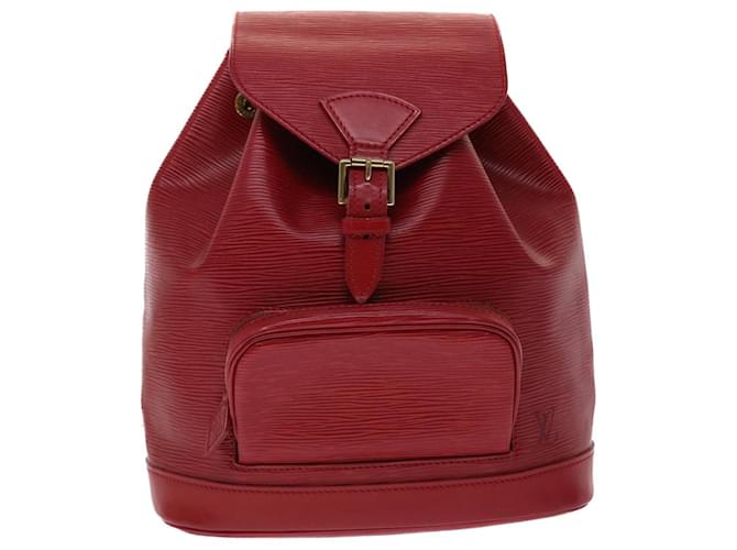 Louis Vuitton Montsouris Red Leather  ref.1001231