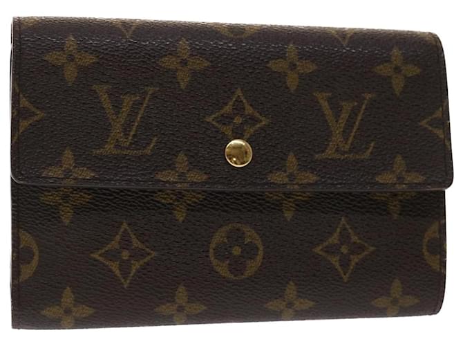 Louis Vuitton Porte tresor international Brown Cloth  ref.1001373