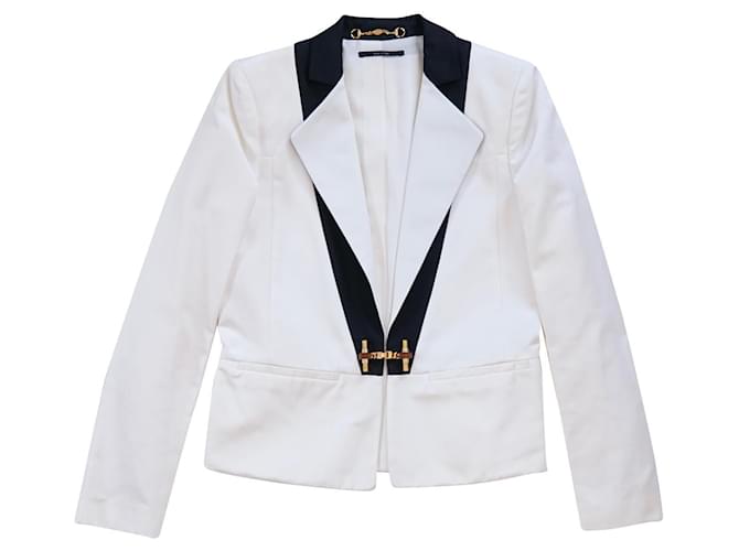 Gucci Vestes Soie Coton Noir Blanc  ref.1001562