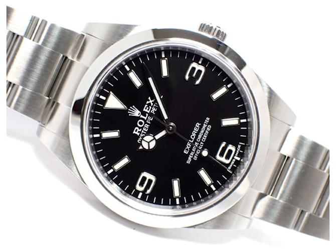 ROLEX EXPLORER 39 Modèle de la dernière période MM 214270 '16 Pour des hommes Acier Argenté  ref.1001670