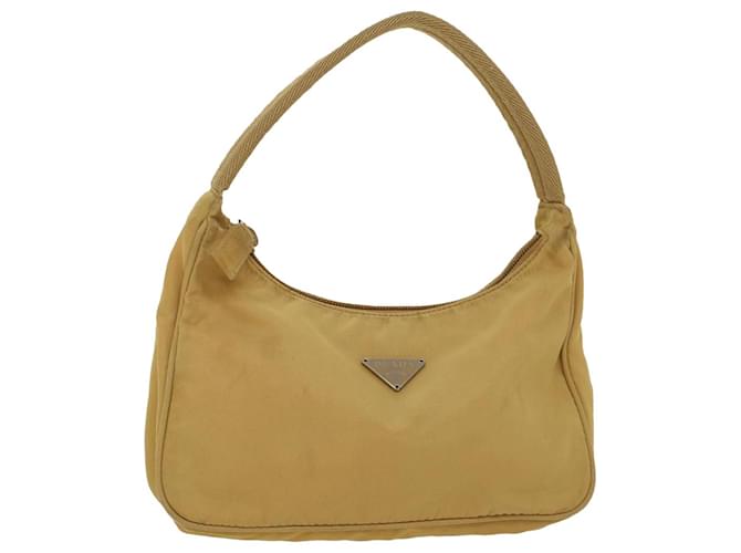 PRADA Hand Bag Nylon Yellow Auth 47650  ref.1001751