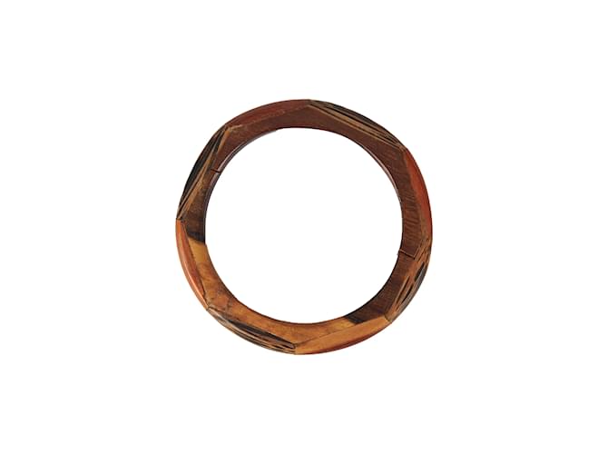 Autre Marque Collection Privée Wooden Bangle Brown  ref.1001763