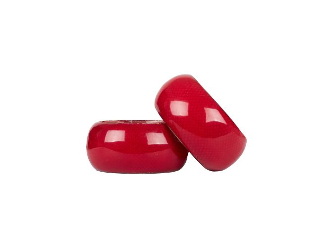 Autre Marque Collection Privée Plexiglass Bangle Set Rouge
