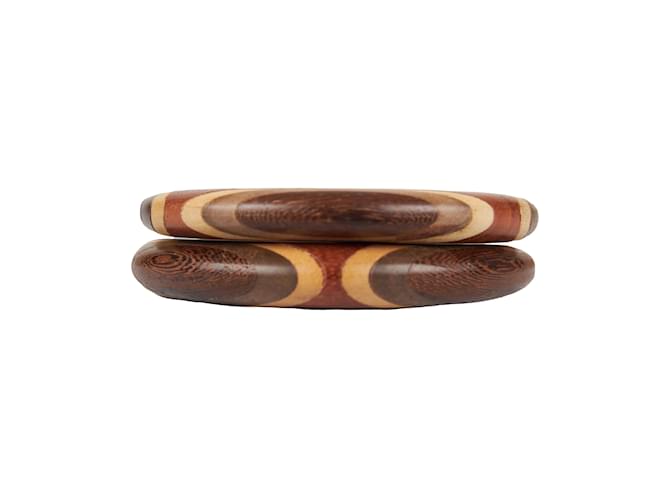 Autre Marque Set di bracciali in legno della collezione Privée Marrone  ref.1001765
