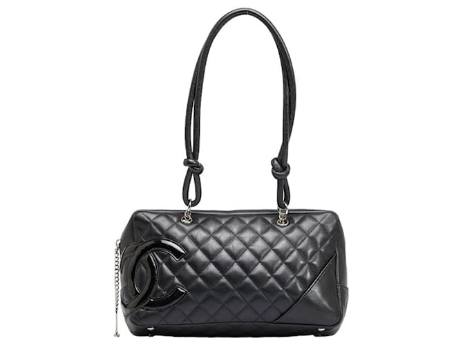 Chanel Cambon Line Black Leather  ref.1001786