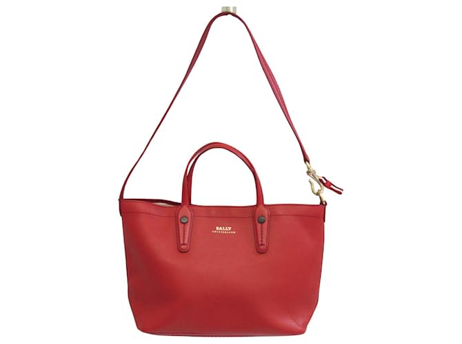 Bally Red Leather  ref.1001841