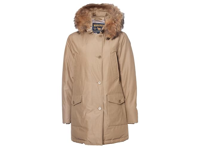 WOOLRICH, Arctic parka coat in beige Cotton  ref.1001869