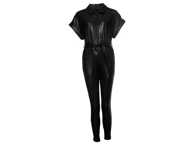 Autre Marque NBD, imitation leather jumpsuit Black  ref.1001908