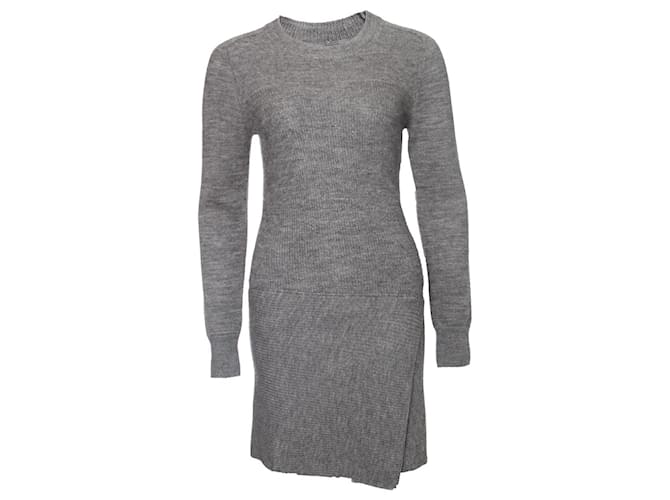 Isabel Marant Etoile, Gray wool dress Grey  ref.1001917