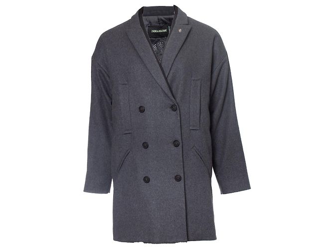 Zadig & Voltaire ZADIG Y VOLTAIRE, Abrigo blazer de lana gris